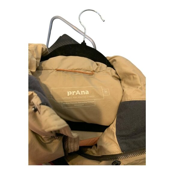 Prana Mens Timber Trail Water Resistant Down Vest with Pokets Chestnut Sz M - Picture 5 of 12